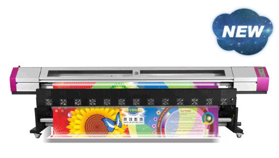 διαλυτικός εκτυπωτής eco 1.8m βαρέων καθηκόντων με Epson DX5/DX7/κεφάλι 5113/Ricoh Gen5